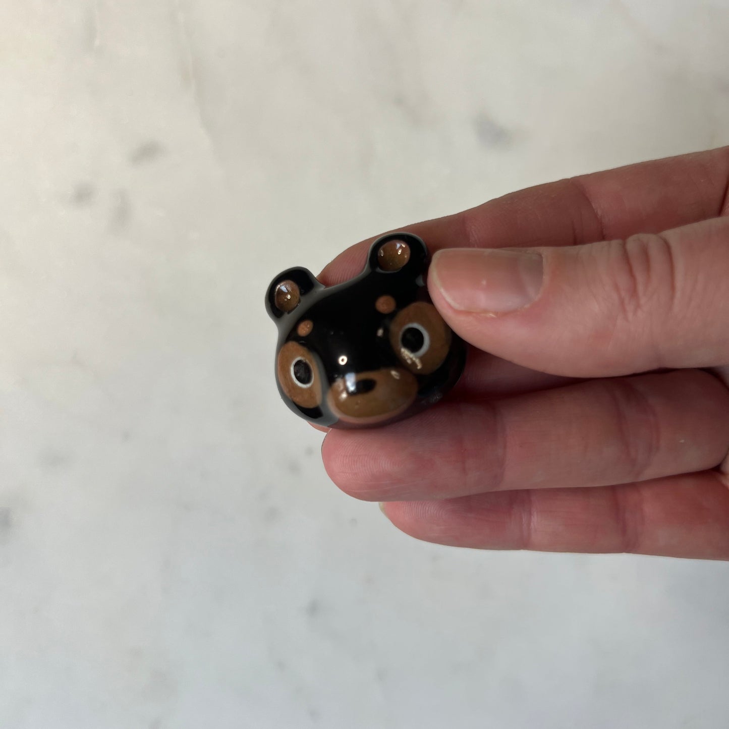 Black Bear Porcelain Magnet