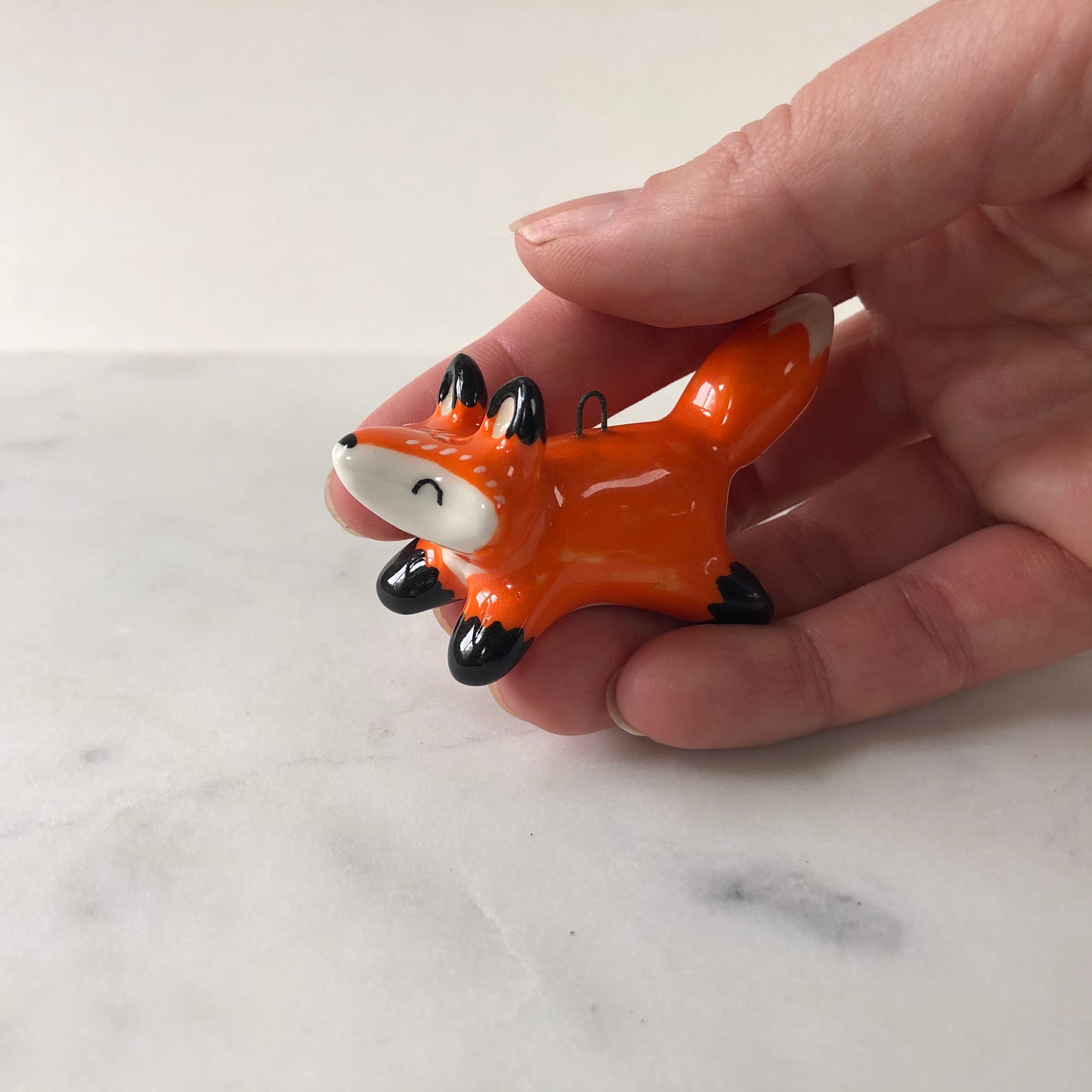Fox Porcelain Ornament