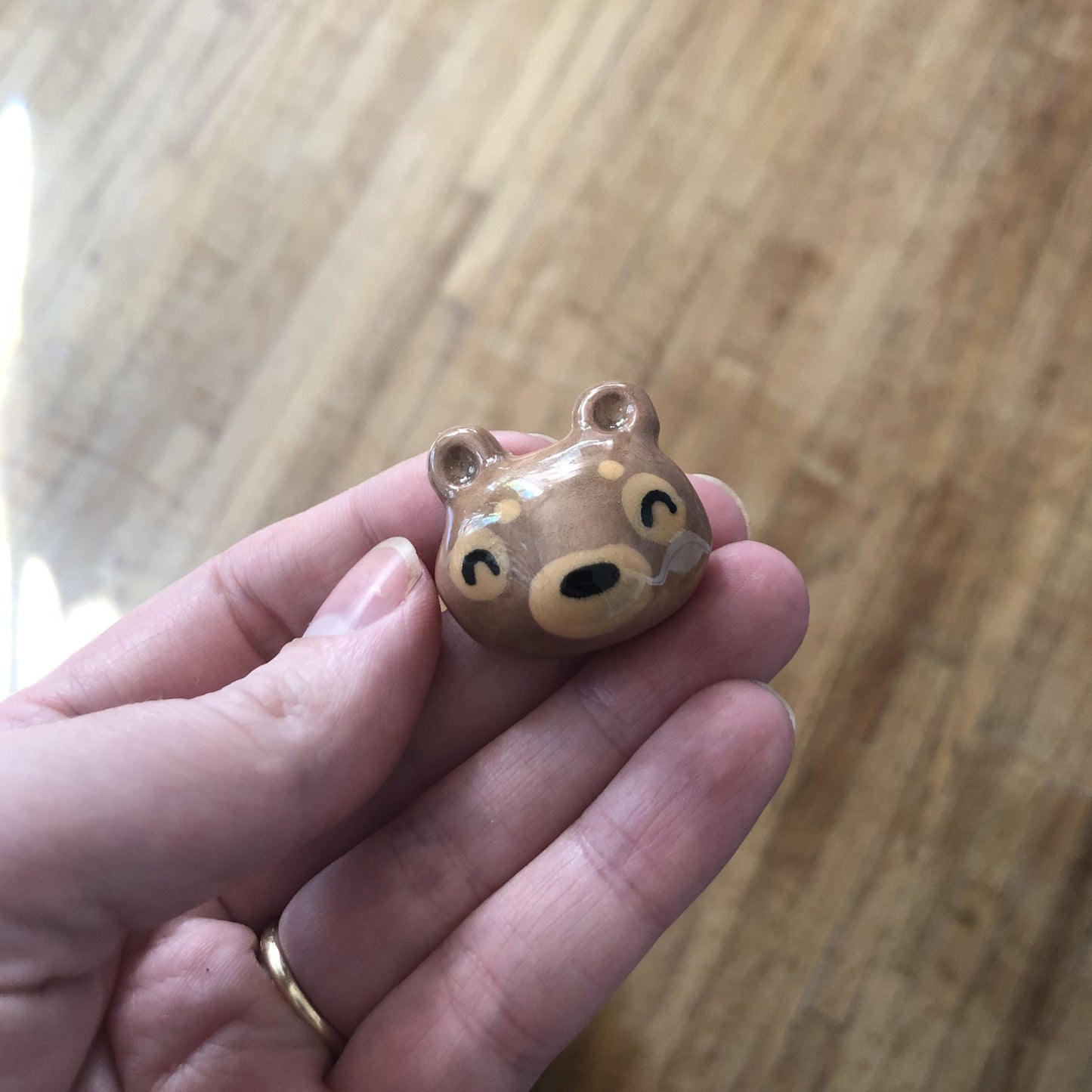 Brown Bear Porcelain Magnet