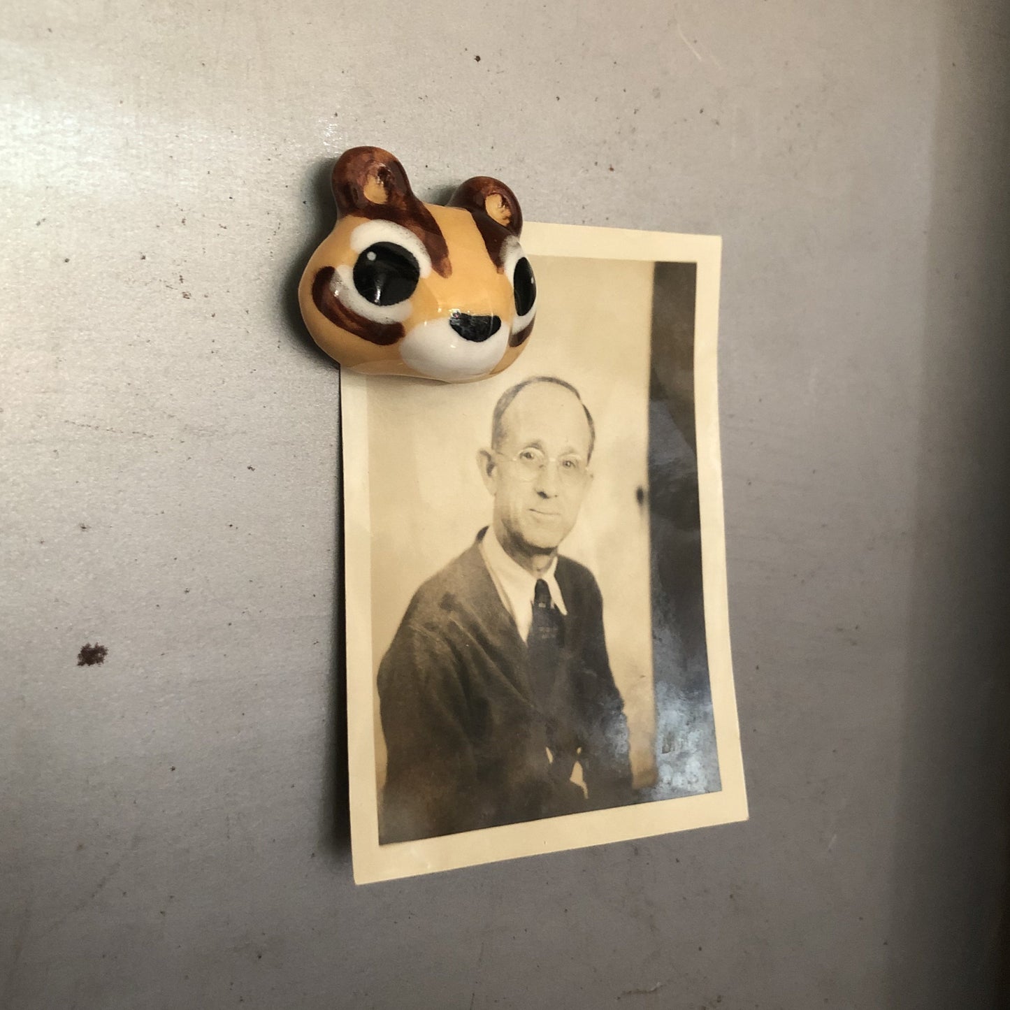 Chipmunk Porcelain Magnet