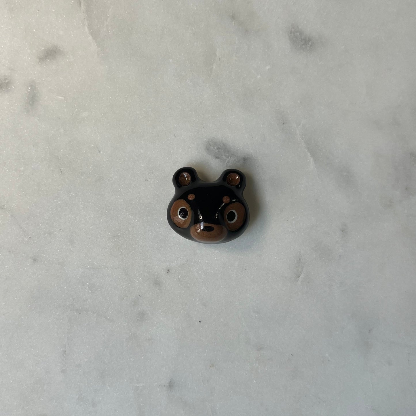 Black Bear Porcelain Magnet