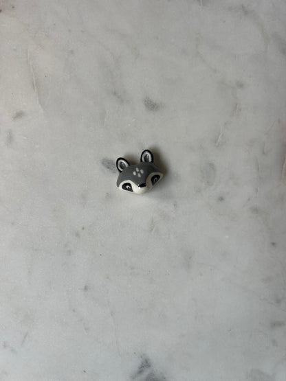 Raccoon Porcelain Magnet