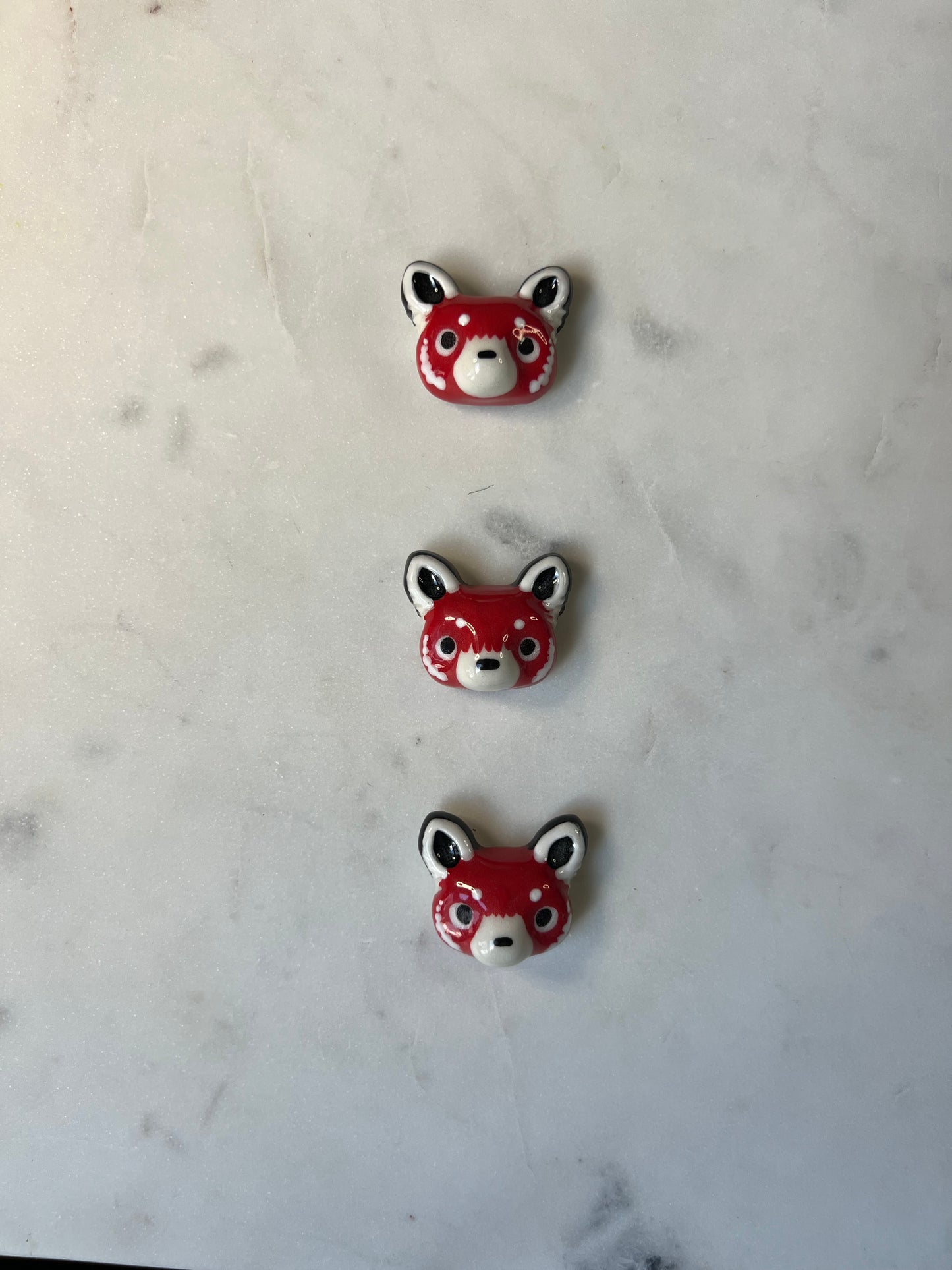 Red Panda Porcelain Magnet