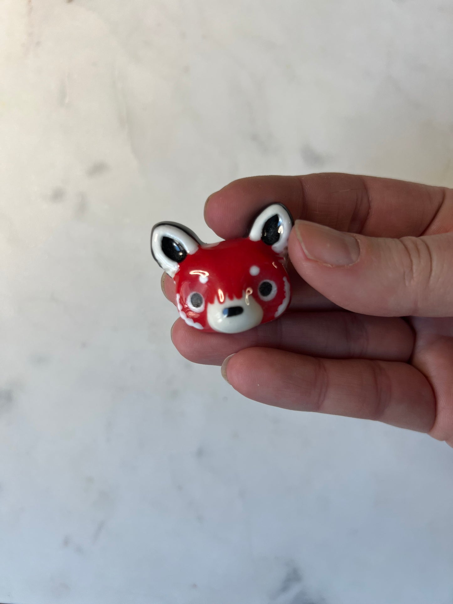 Red Panda Porcelain Magnet