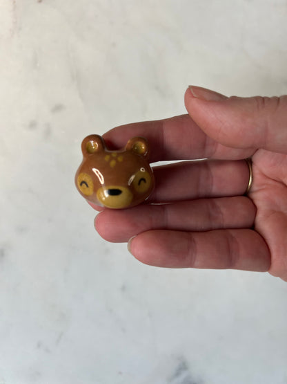Brown Bear Porcelain Magnet