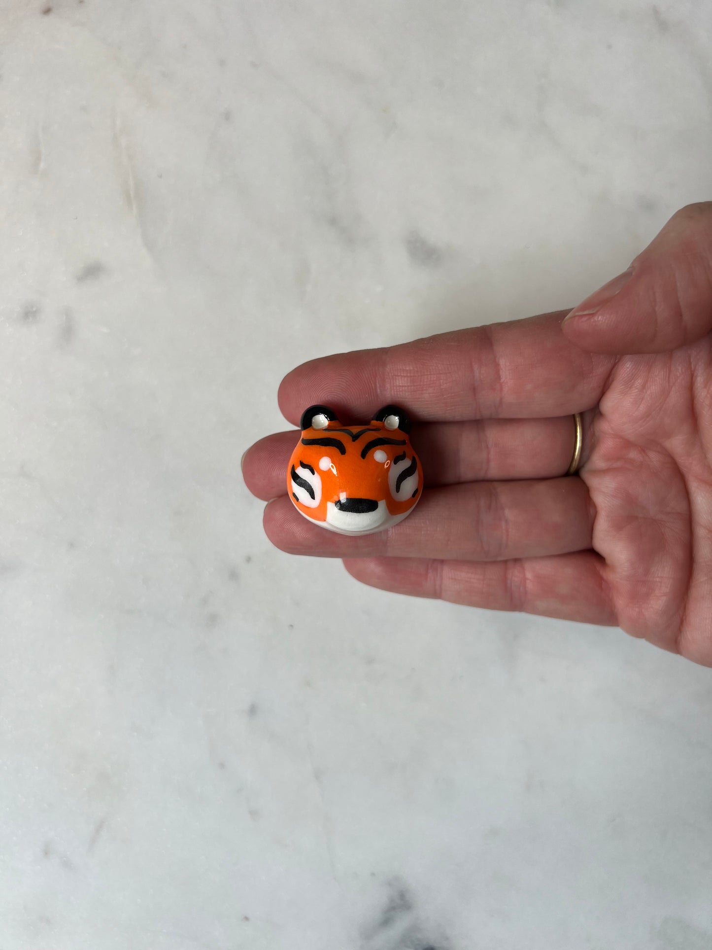 Tiger Porcelain Magnet