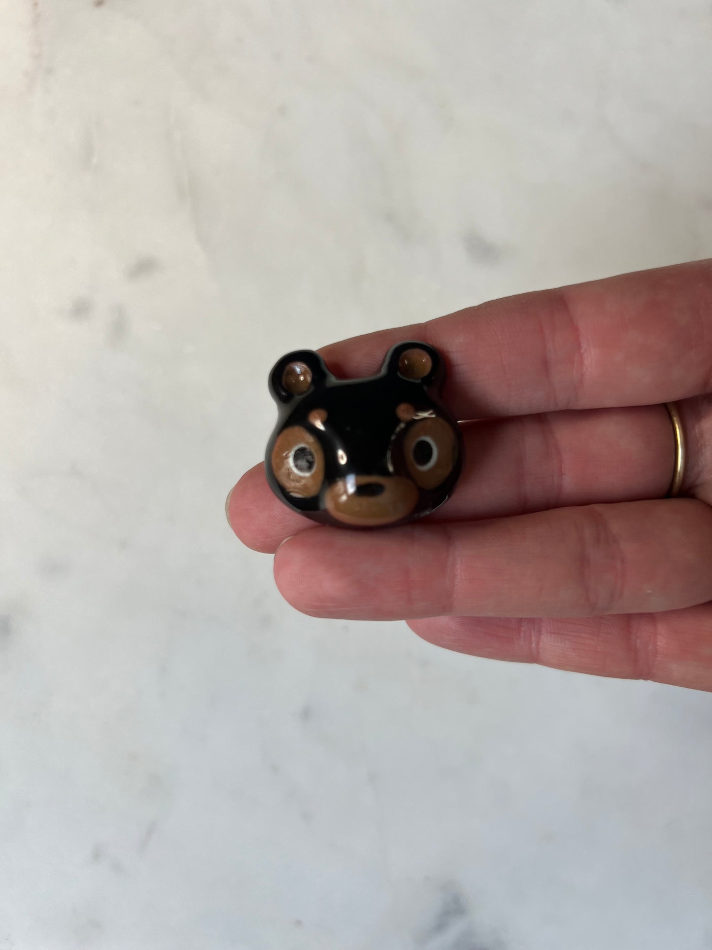 Black Bear Porcelain Magnet
