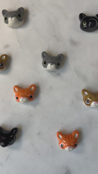Cat Porcelain Magnet