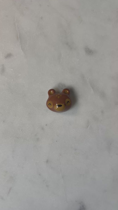 Brown Bear Porcelain Magnet