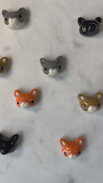 Cat Porcelain Magnet