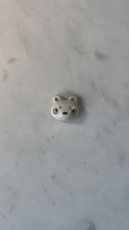 Polar Bear Porcelain Magnet