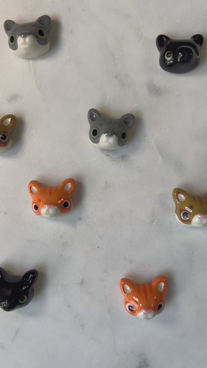 Cat Porcelain Magnet