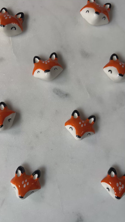 Fox Porcelain Magnet