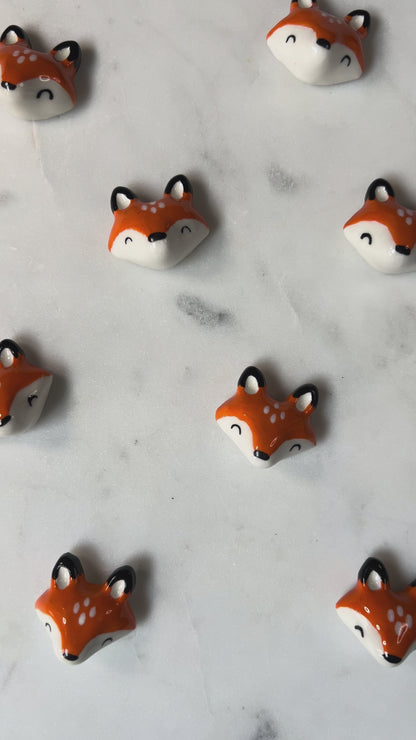 Fox Porcelain Magnet