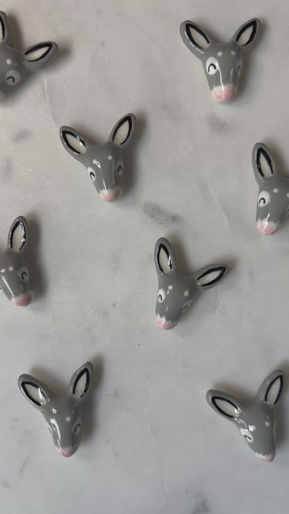 Donkey Porcelain Magnet