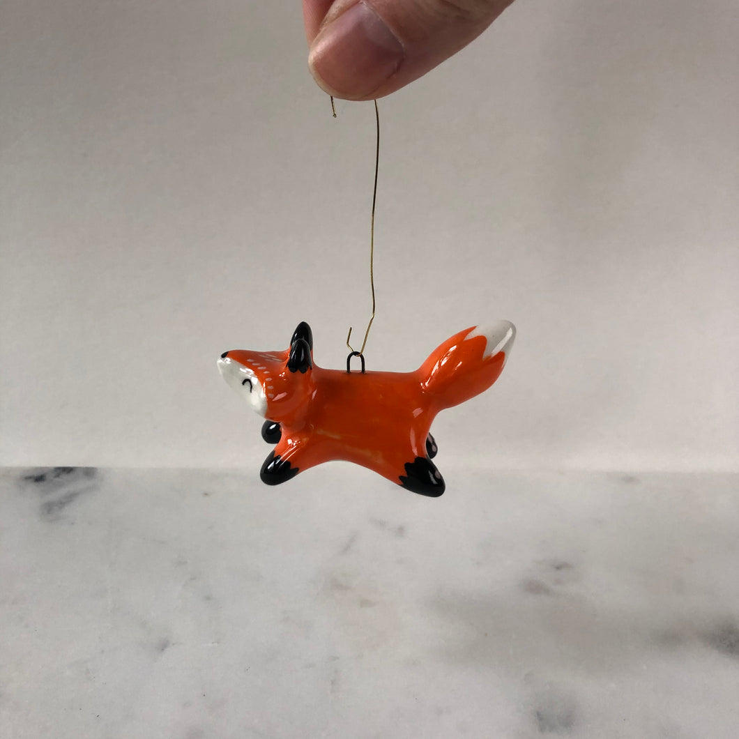 Fox Porcelain Ornament