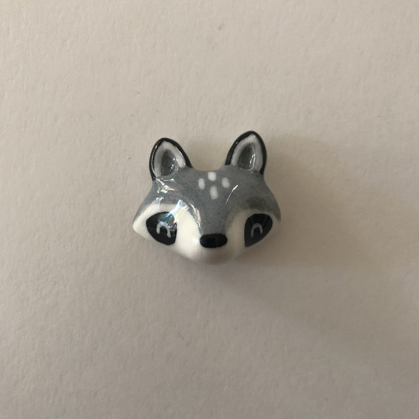 Raccoon Porcelain Magnet