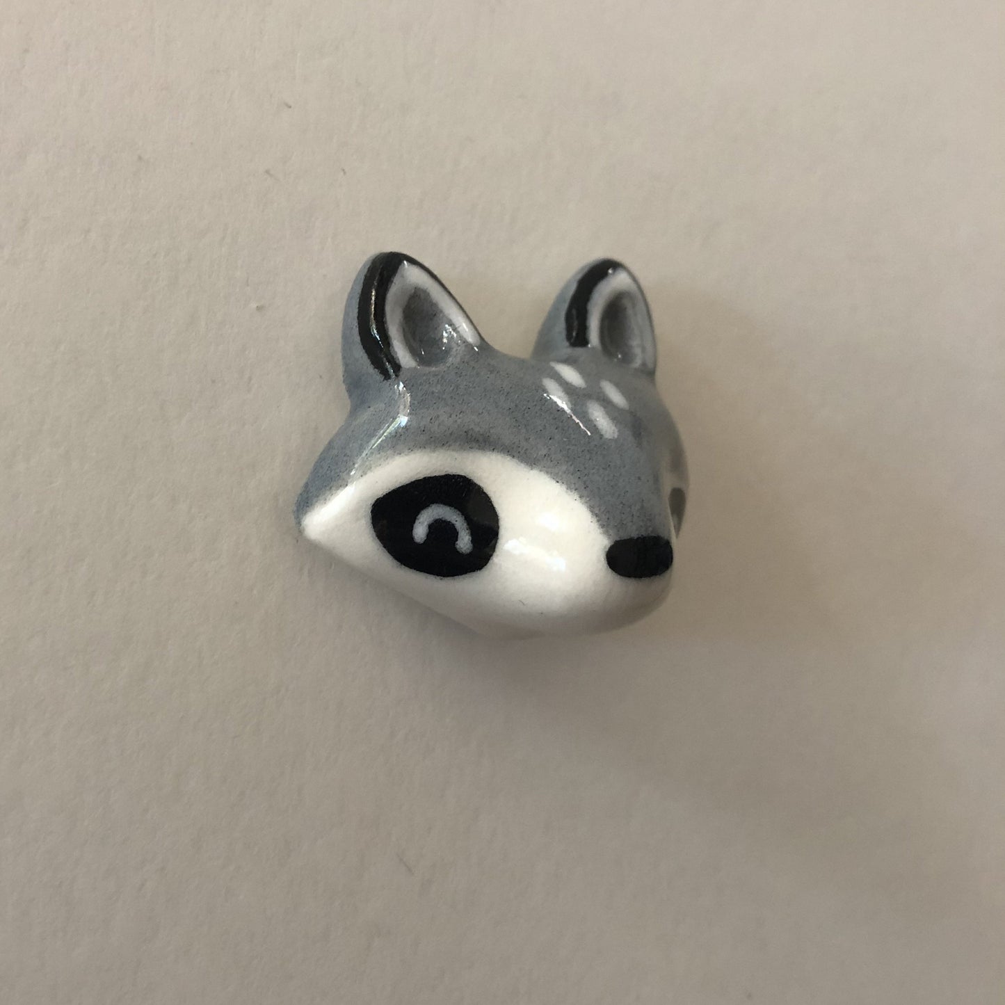 Raccoon Porcelain Magnet