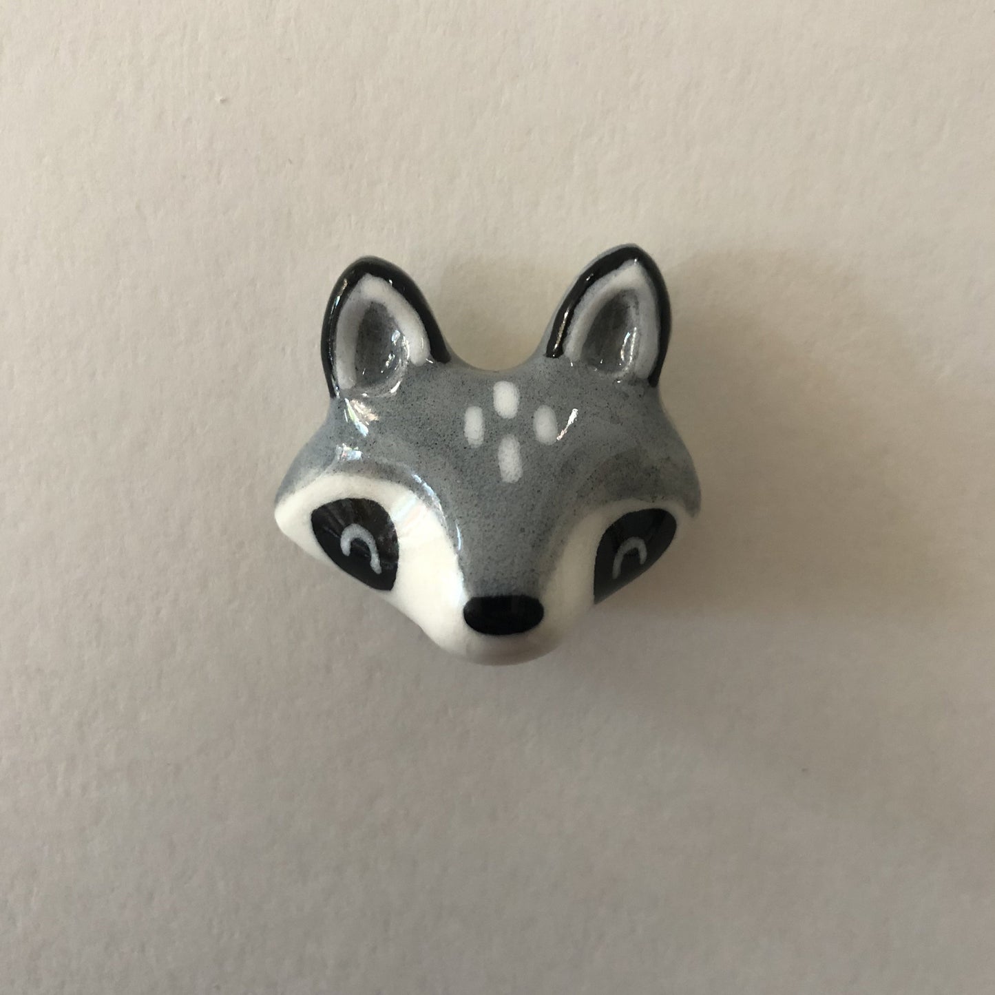 Raccoon Porcelain Magnet