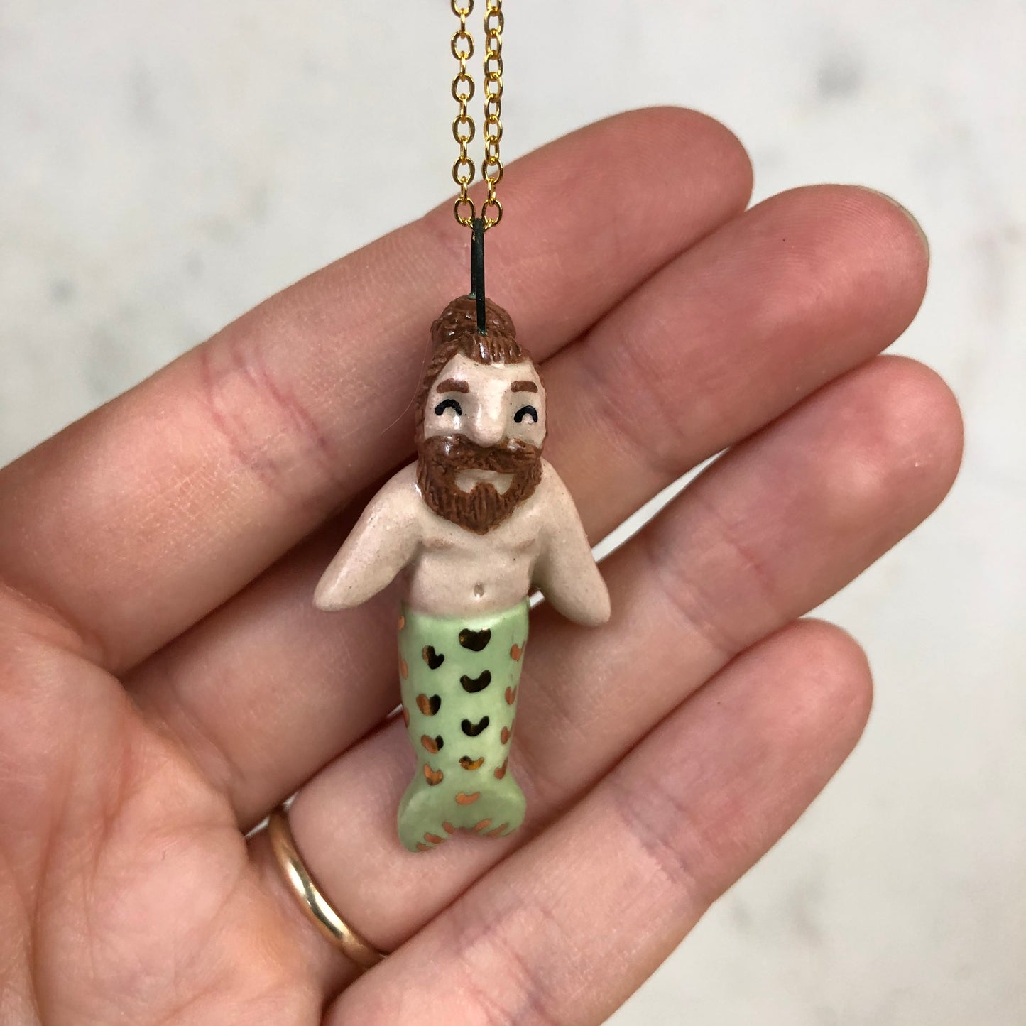 Merman Pendent Necklace