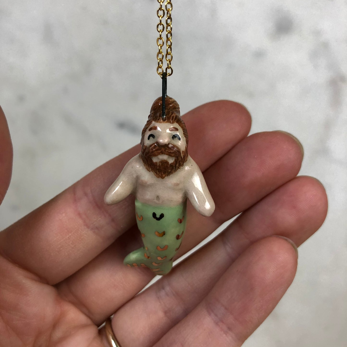 Merman Pendent Necklace