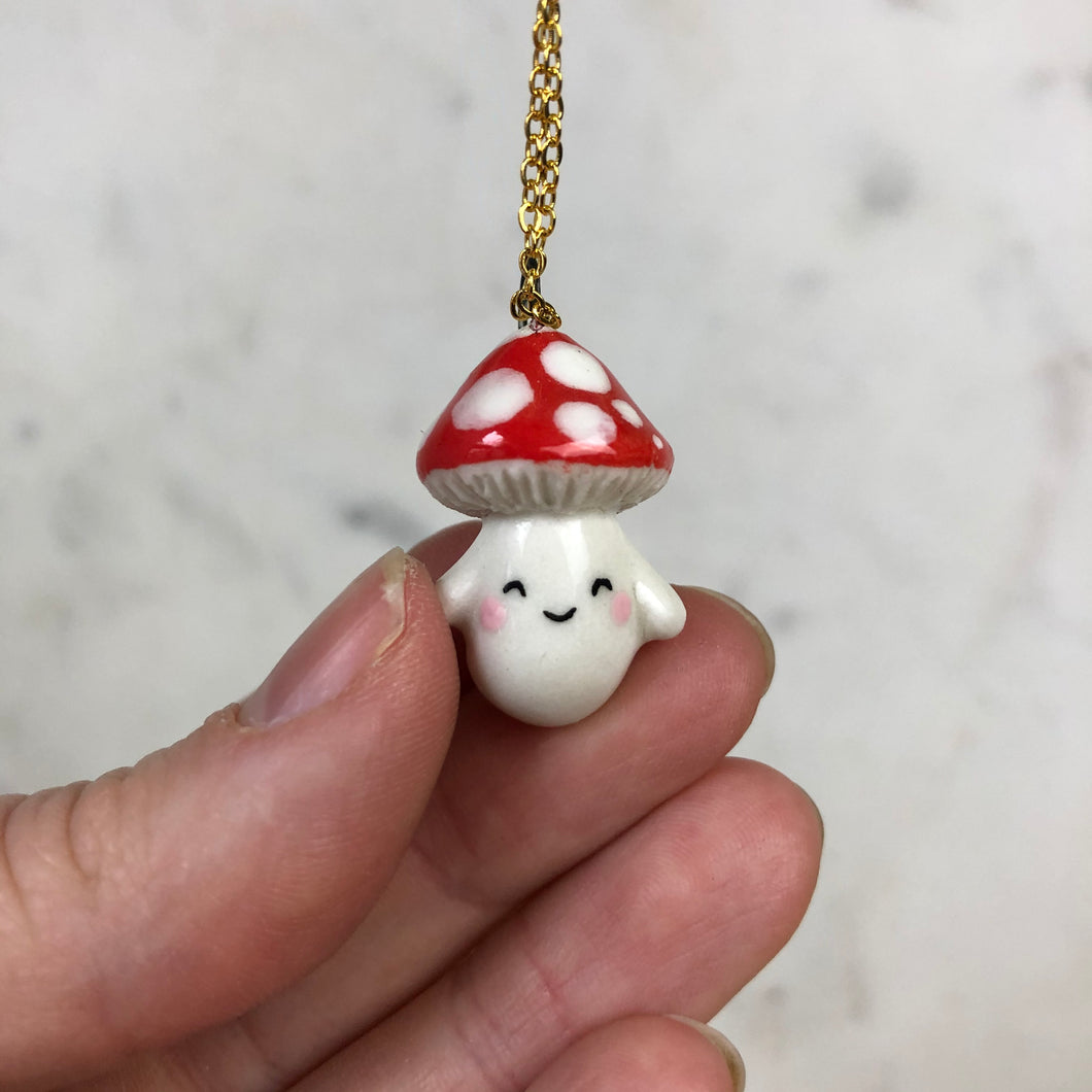 Mushroom Pendent Necklace