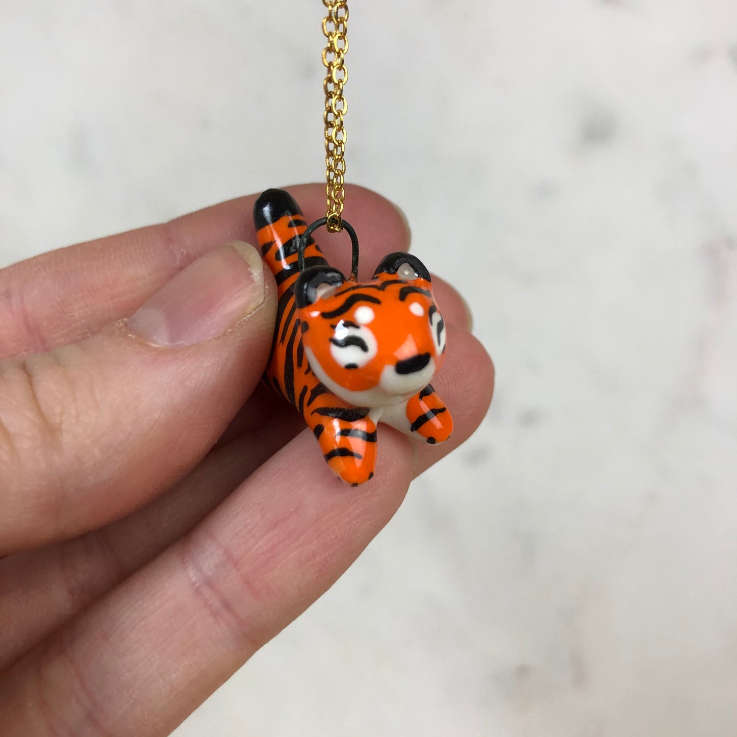 Tiger Pendent Necklace