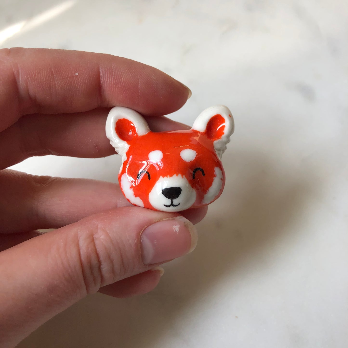 Red Panda Porcelain Magnet