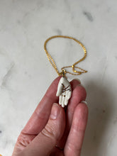Load image into Gallery viewer, GOLDEN Palm Hand Pendent Necklace
